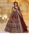 Bollywood Model Maroon velvet heavy bridal lehenga choli