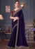 Purple and Red sparkle georgette sequins embroidered wedding saree with blouse 30006