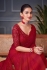 Red glitter silk sequins embroidered wedding saree with blouse 30009