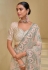 Peach banarasi tuscany  embroidered wedding saree with blouse 7504