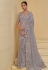 Lavender banarasi tuscany embroidered wedding saree with blouse 7506