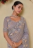 Lavender banarasi tuscany embroidered wedding saree with blouse 7506