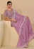 Pink banarasi tuscany embroidered wedding saree with blouse 7508