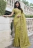Liril Green shaded tissue silk embroidered wedding saree with blouse 8410