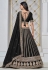 Black art silk circular lehenga choli 301