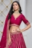 Magenta art silk lehenga choli 304