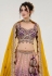 Purple silk lehenga choli 1058