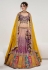 Purple silk lehenga choli 1058