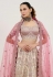Beige tussar silk lehenga choli for wedding 1060