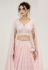 Pink georgette lehenga choli for wedding 1066B