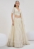 Cream georgette lehenga choli for wedding 1068B