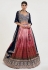 Pink jacquard wedding lehenga choli 1069
