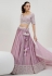 Light purple georgette wedding lehenga choli 1067