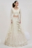 Cream net circular lehenga choli 1065
