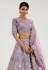 Lavender net wedding lehenga choli 1061
