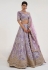 Lavender net wedding lehenga choli 1061