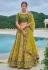 Mehndi silk wedding lehenga choli 7105