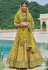 Mehndi silk wedding lehenga choli 7105