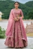 Pink silk circular lehenga choli 7106