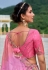 Pink silk wedding lehenga choli 7109