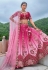 Magenta silk circular lehenga choli 7110
