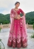 Magenta silk circular lehenga choli 7110