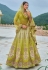 Light green silk lehenga choli for wedding 7111