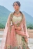 Pista green silk lehenga choli 7112