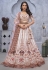 White organza wedding lehenga choli KF12P