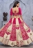 Magenta organza wedding lehenga choli KF16I