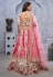 Cream organza wedding lehenga choli KF43I
