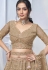 Brown net lehenga choli for wedding KF03B