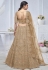 Brown net lehenga choli for wedding KF03B
