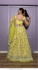 Bollywood Model Yellow georgette ruffle lehenga for haldi