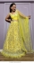 Bollywood Model Yellow georgette ruffle lehenga for haldi