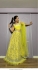 Bollywood Model Yellow georgette ruffle lehenga for haldi