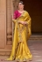 Mustard silk saree with blouse 1007