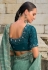 Sea green tissue saree with blouse 7703