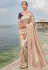Beige kanjivaram silk saree 7706