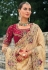 Beige kanjivaram silk saree 7709