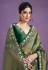 Green tissue saree with blouse 24812