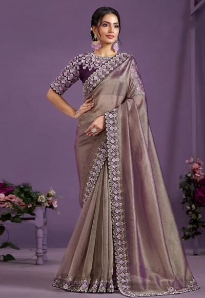 Brown banarasi saree 24811