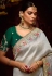 Grey banarasi saree with blouse 348
