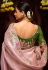 Pink banarasi saree with blouse 342