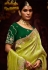 Light green banarasi saree with blouse 346