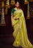 Light green banarasi saree with blouse 346