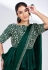 Green shimmer chiffon designer saree 24911