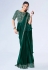 Green shimmer chiffon designer saree 24911