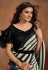 Cream satin silk designer saree 24410