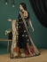 Black Pure dola banarasi silk zari woven wedding saree with blouse